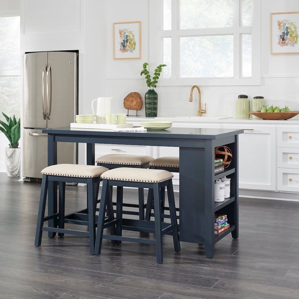 Brook Creek 5 Piece Counter Set - Navy