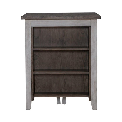 Brook Creek 3 Piece Counter Set - Two Tone - White w/ Wood Tone Tops