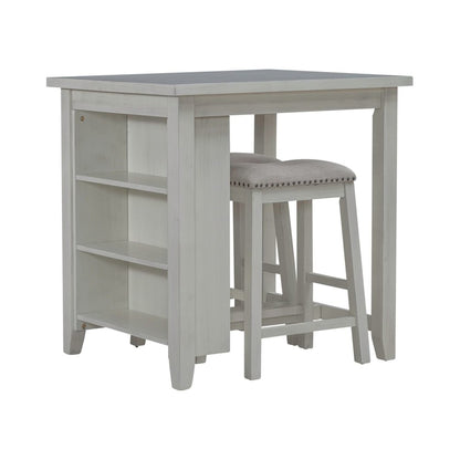 Brook Creek 3 Piece Counter Set - White