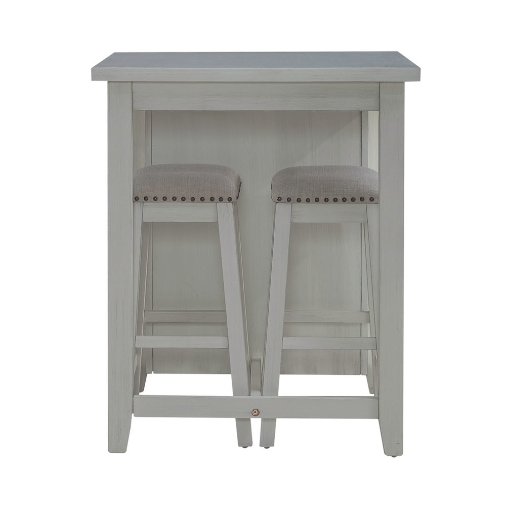 Brook Creek 3 Piece Counter Set - White