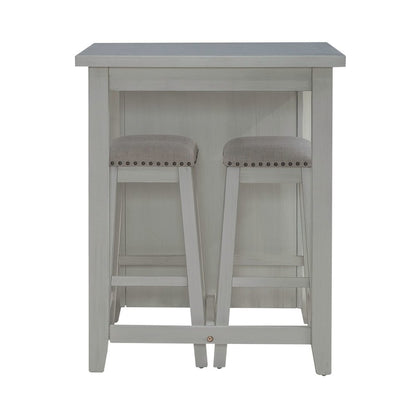Brook Creek 3 Piece Counter Set - White