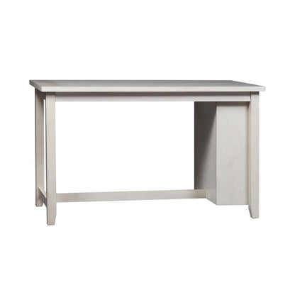 White Counter Height Dining Table Set – Bar Table and Chairs for 4