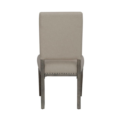 Uph Side Chair (RTA) - Set of 2 Traditional Brown in Havana Brown Finish