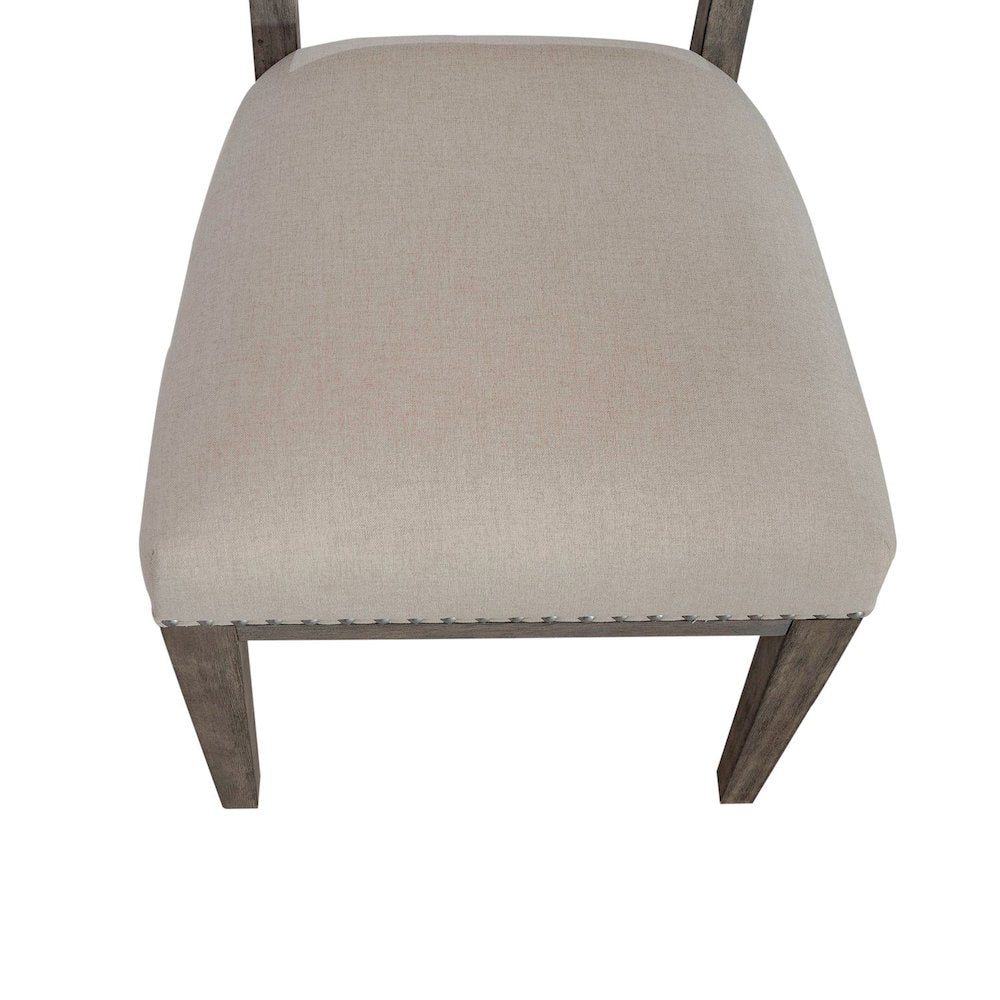 Uph Side Chair (RTA) - Set of 2 Traditional Brown in Havana Brown Finish