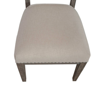 Uph Side Chair (RTA) - Set of 2 Traditional Brown in Havana Brown Finish