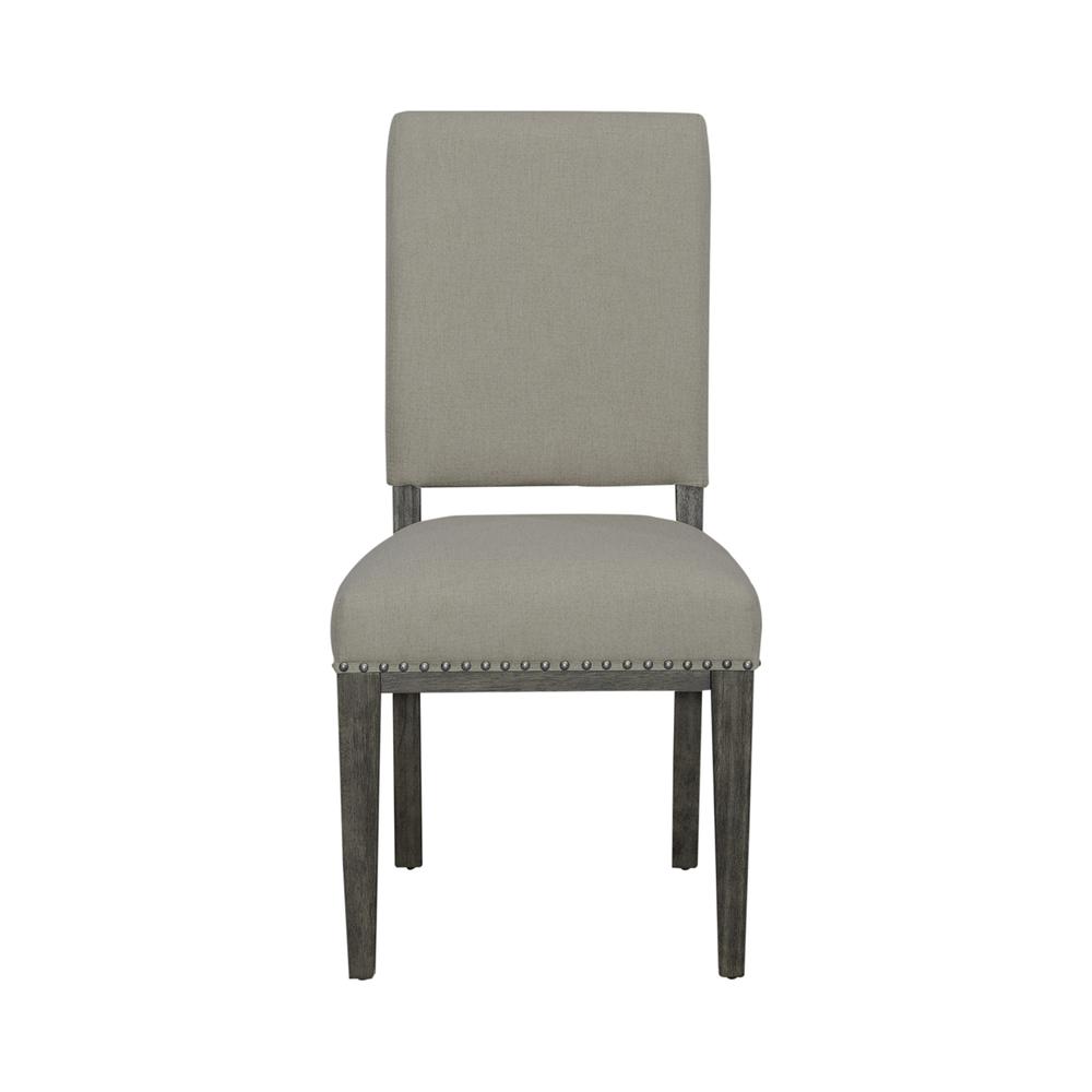 Uph Side Chair (RTA) - Set of 2 Traditional Brown in Havana Brown Finish
