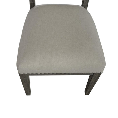 Uph Side Chair (RTA) - Set of 2 Traditional Brown in Havana Brown Finish