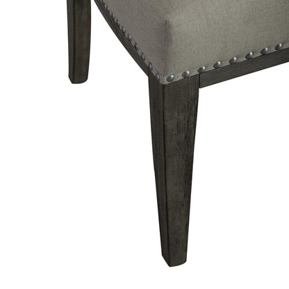 Uph Side Chair (RTA) - Set of 2 Traditional Brown in Havana Brown Finish