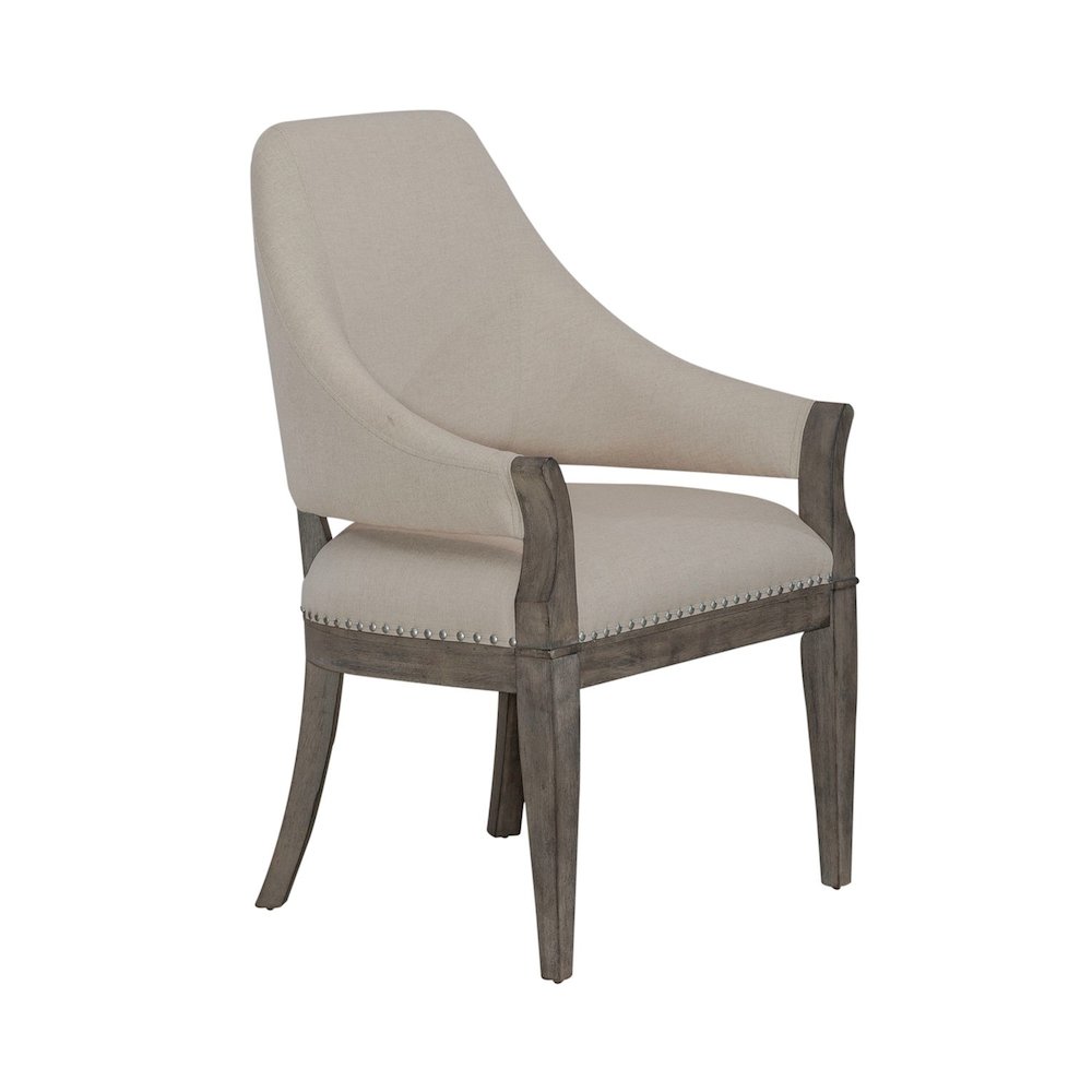 Uph Arm Chair (RTA) Traditional Brown in Havana Brown Finish