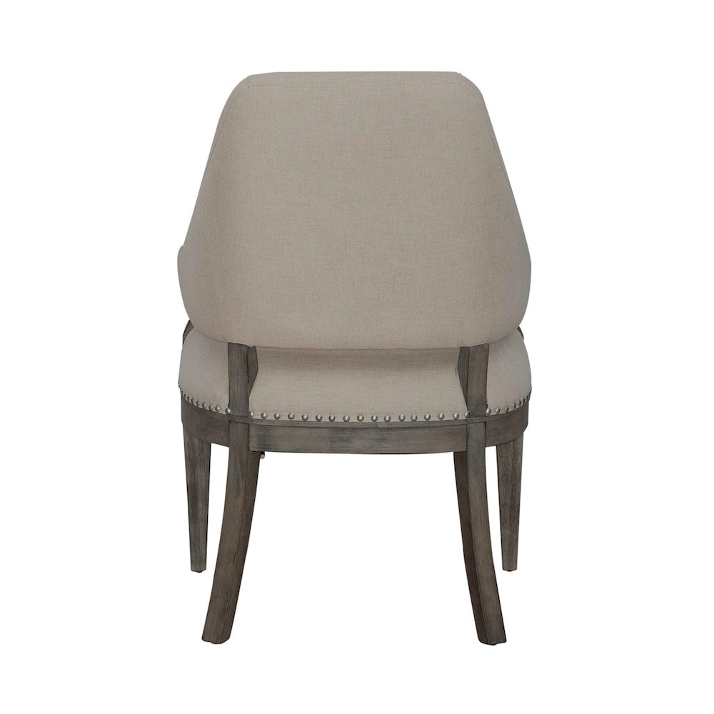 Uph Arm Chair (RTA) Traditional Brown in Havana Brown Finish