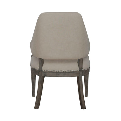 Uph Arm Chair (RTA) Traditional Brown in Havana Brown Finish