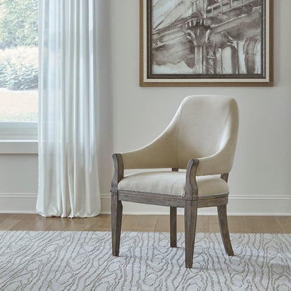 Uph Arm Chair (RTA) Traditional Brown in Havana Brown Finish