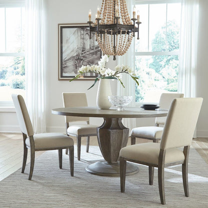 Westfield 5 Piece Pedestal Table Set in Havana Brown color