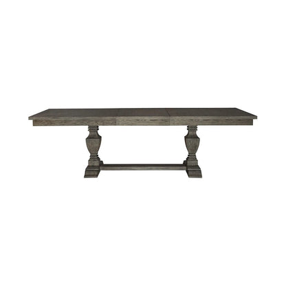 Westfield Opt 7 Piece Trestle Table Set in Havana Brown color