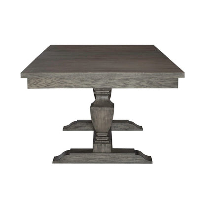 Westfield Opt 7 Piece Trestle Table Set in Havana Brown color