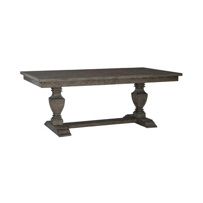 Westfield Opt 7 Piece Trestle Table Set in Havana Brown color