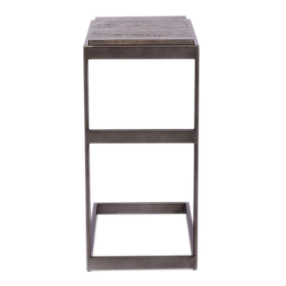 Modern View Laptop Table in Gauntlet Gray