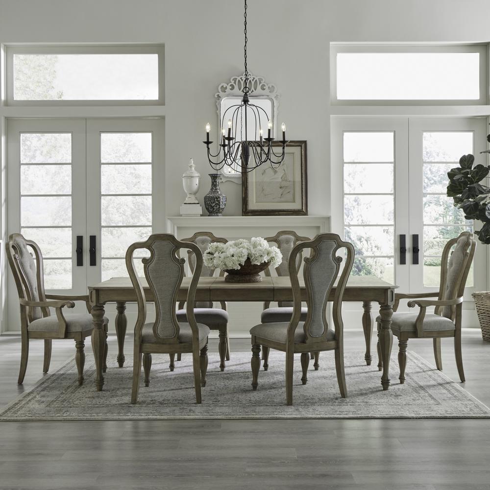 Magnolia Manor Opt 7 Piece Rectangular Table Set - Weathered Bisque