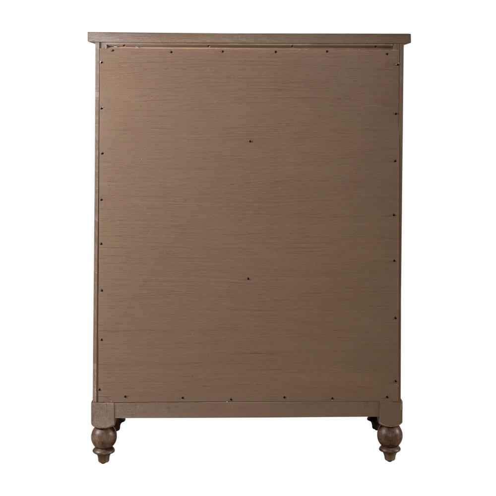 Americana Farmhouse 5 Drawer Chest in Dusty Taupe