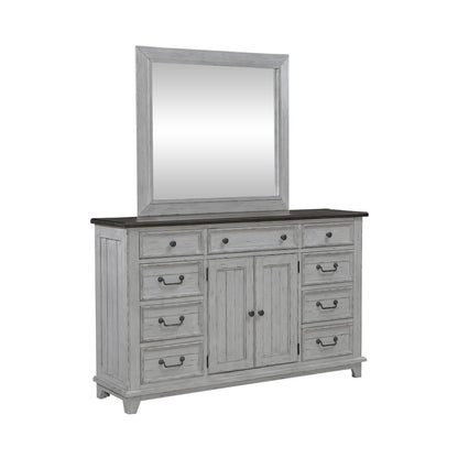 Dresser & Mirror in Pine Solids & Veneers