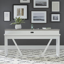 Console Bar Table Contemporary White in Two-Tone Shell White