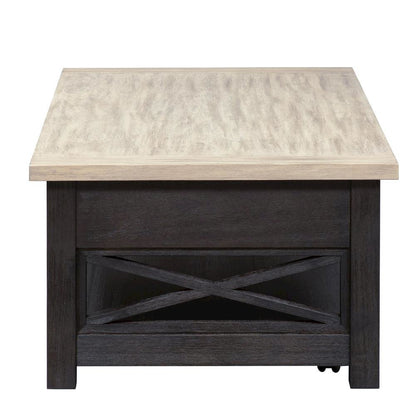 Black Lift Top Cocktail Table – Living Room Center Table and Coffee Table