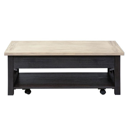 Black Lift Top Cocktail Table – Living Room Center Table and Coffee Table