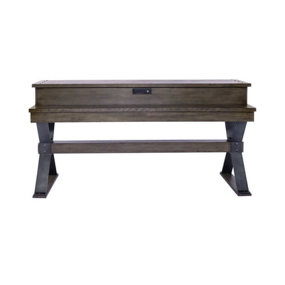 Brown Console Bar Table – Perfect for Behind Couch or Sofa with Storage