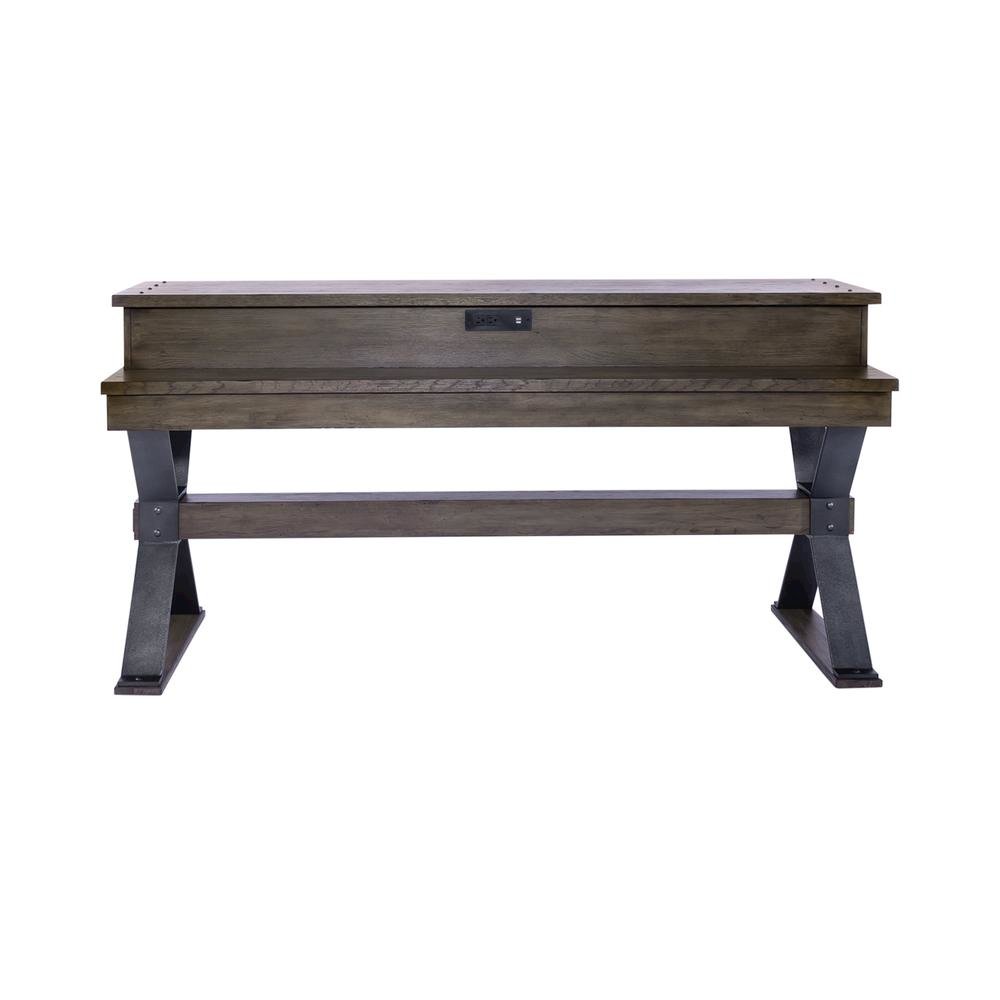Brown Console Bar Table – Perfect for Behind Couch or Sofa with Storage