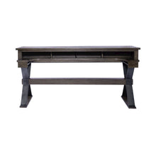 Brown Console Bar Table – Perfect for Behind Couch or Sofa with Storage