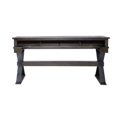 Brown Console Bar Table – Perfect for Behind Couch or Sofa with Storage