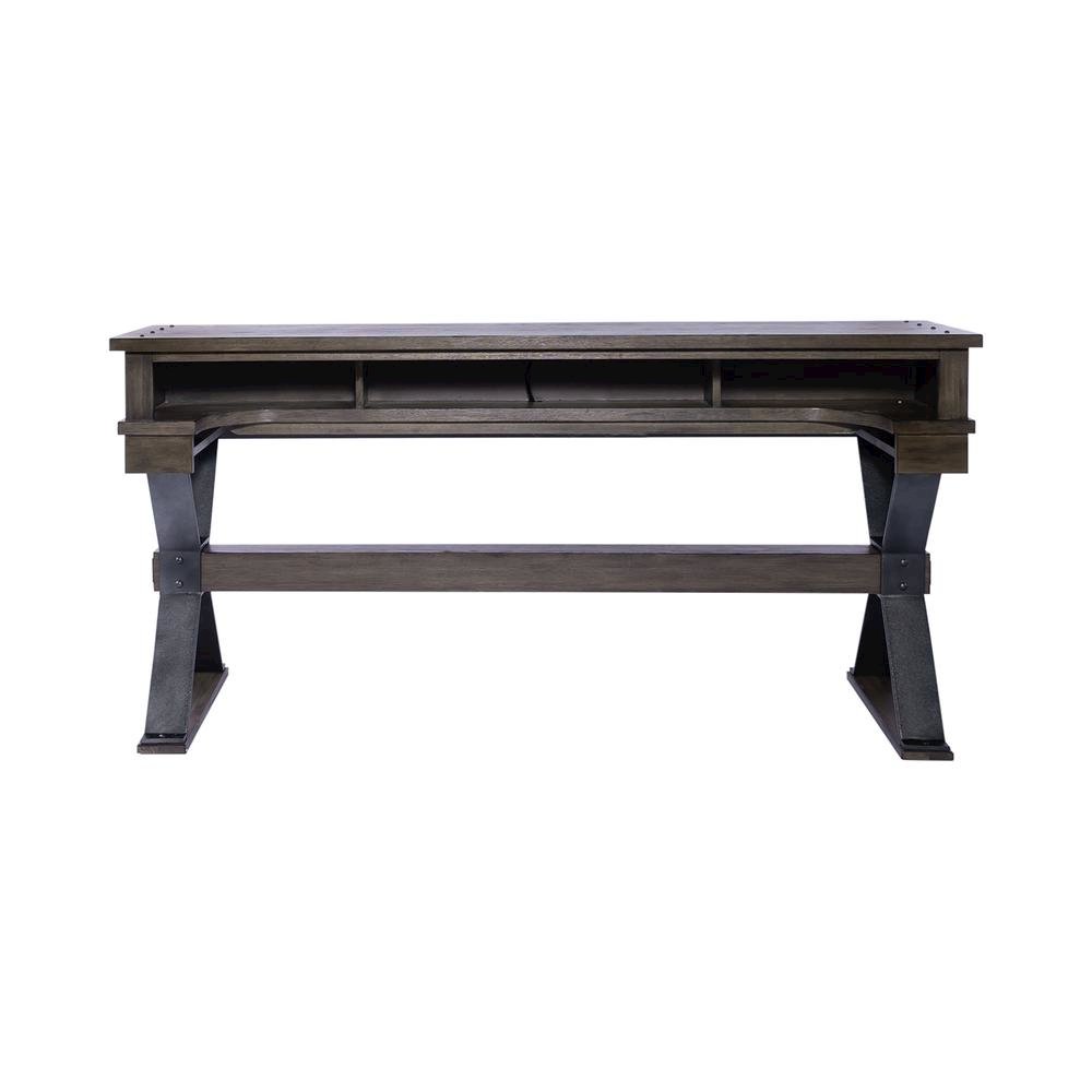 Brown Console Bar Table – Perfect for Behind Couch or Sofa with Storage