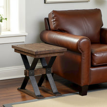 Brown Small Side Table – Elegant Sofa Table for Living Room or Couch Use