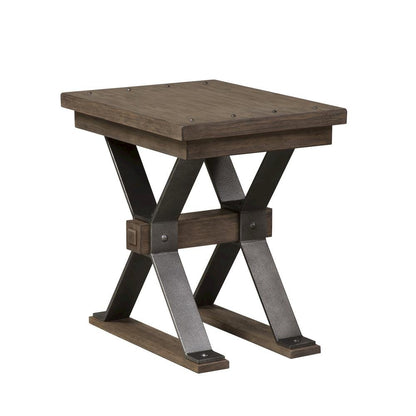 Brown Small Side Table – Elegant Sofa Table for Living Room or Couch Use