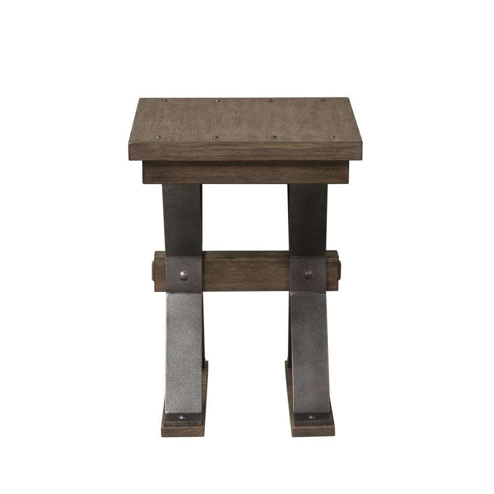 Brown Small Side Table – Elegant Sofa Table for Living Room or Couch Use