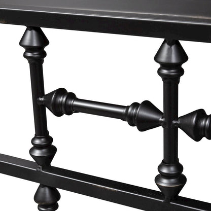 Black Metal Nightstand – Stylish Metal Side Table for Bedroom or Living Room