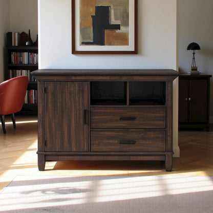 Brown Small Buffet Cabinet – Versatile Entryway or Short Floor Cabinet