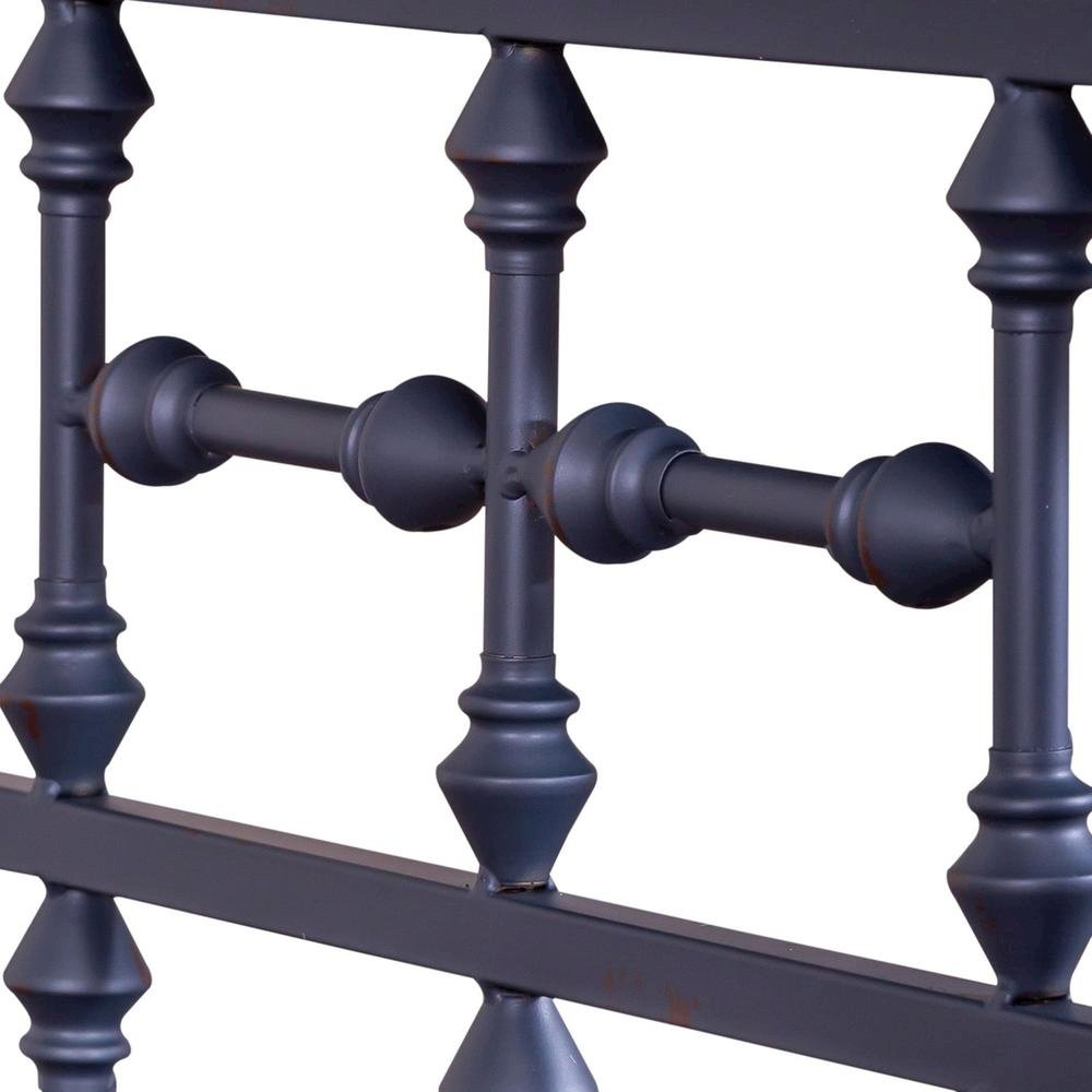 Navy Metal Nightstand – Stylish Metal Side Table for Bedroom or Living Room