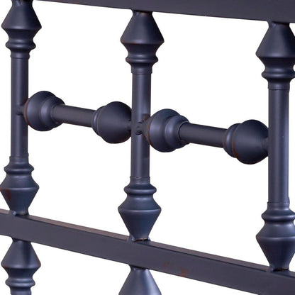 Navy Metal Nightstand – Stylish Metal Side Table for Bedroom or Living Room