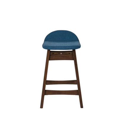 Brown Wooden Counter Height Chair with Back – Stylish Bar Stools for Kitchen