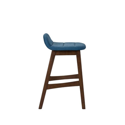 Brown Wooden Counter Height Chair with Back – Stylish Bar Stools for Kitchen