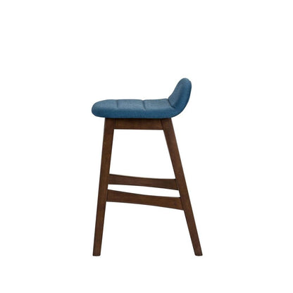 Brown Wooden Counter Height Chair with Back – Stylish Bar Stools for Kitchen