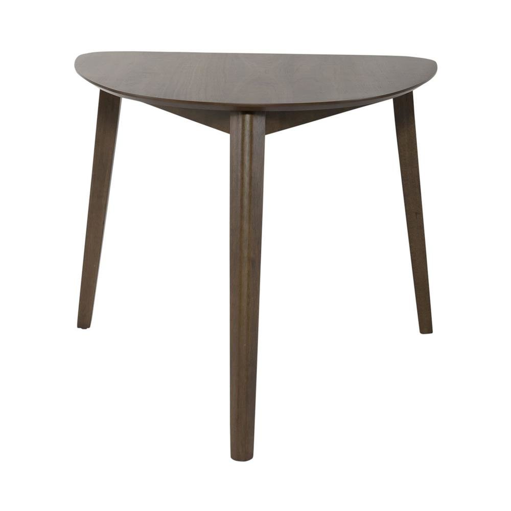 Brown Modern Dining Table – Small Round Mid Century Corner Kitchen Table