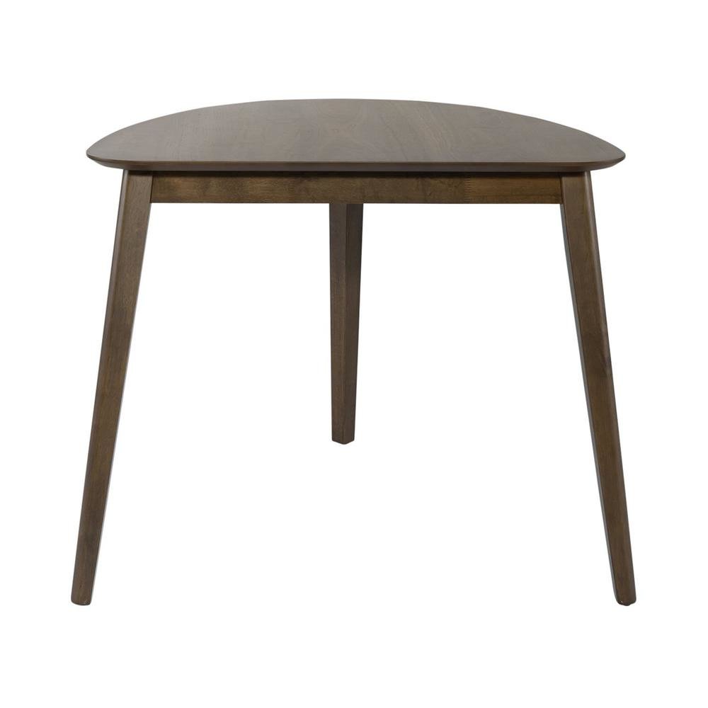 Brown Modern Dining Table – Small Round Mid Century Corner Kitchen Table