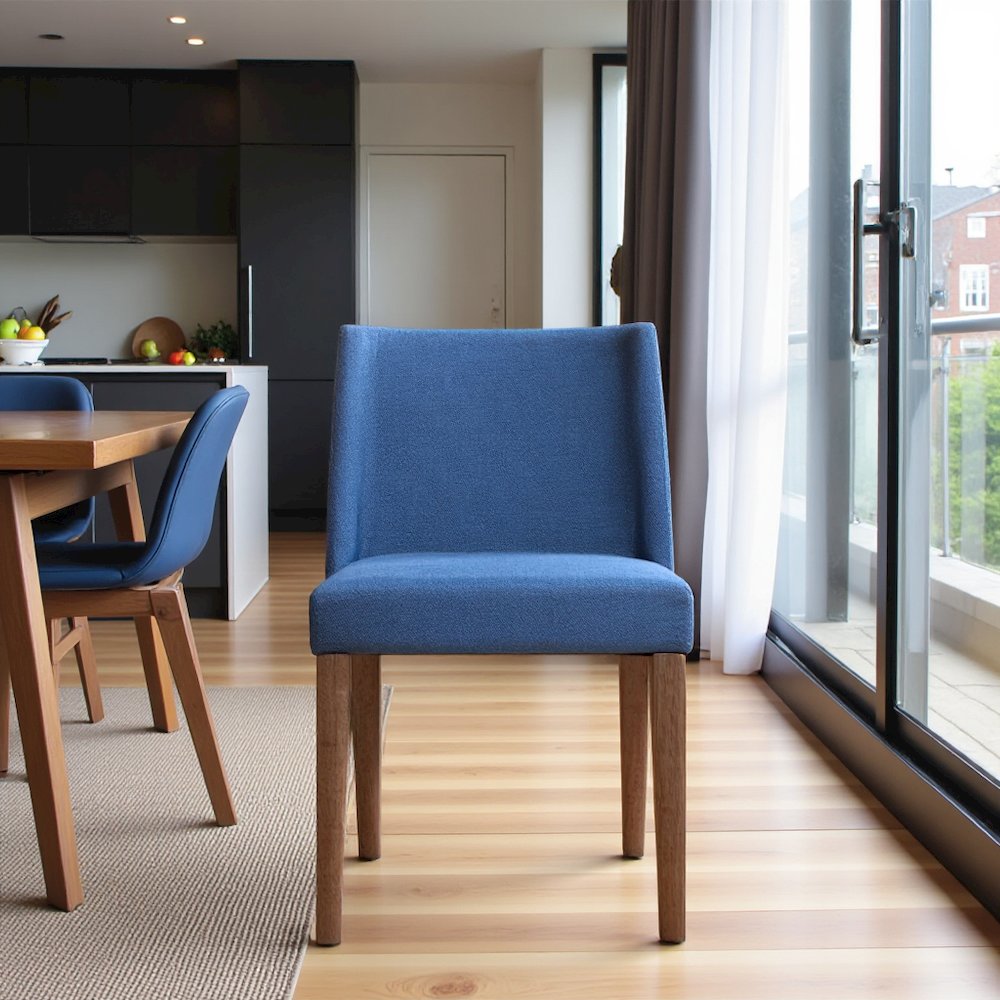 Wooden Side Chair in Brown, Solid Wood Dining Chair for Kitchen or Dining