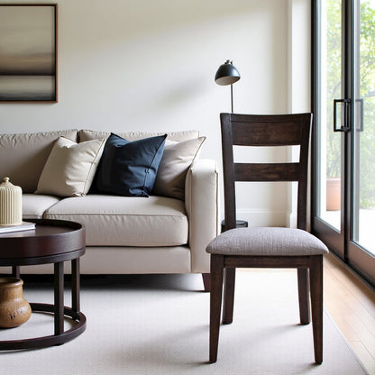 Brown Wooden Side Chair – Elegant Wooden Dining Chair for Kitchen
