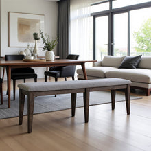 Brown Dining Bench – Solid Wood Bench for Dining Table with Storage
