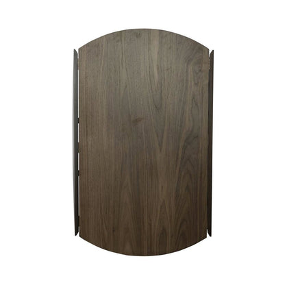 Round Dining Table with Drop Leaves – Small Round Kitchen Table in Brown