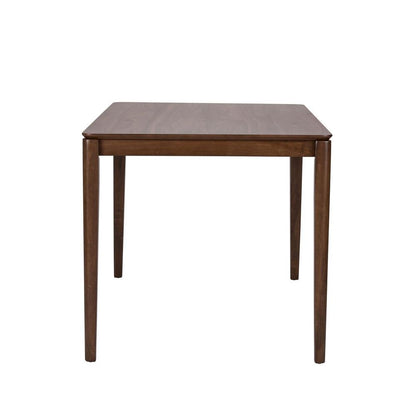 Brown Rectangular Dining Table, Solid + Manufactured Wood, Farmhouse Style