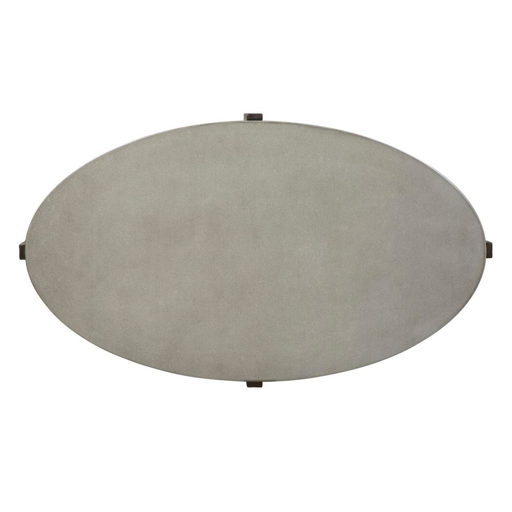 Brown Oval Coffee Table – Elegant Center Table for Living Room Spaces